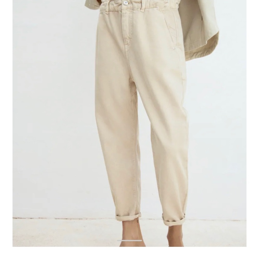 Zara paperbag jeans.